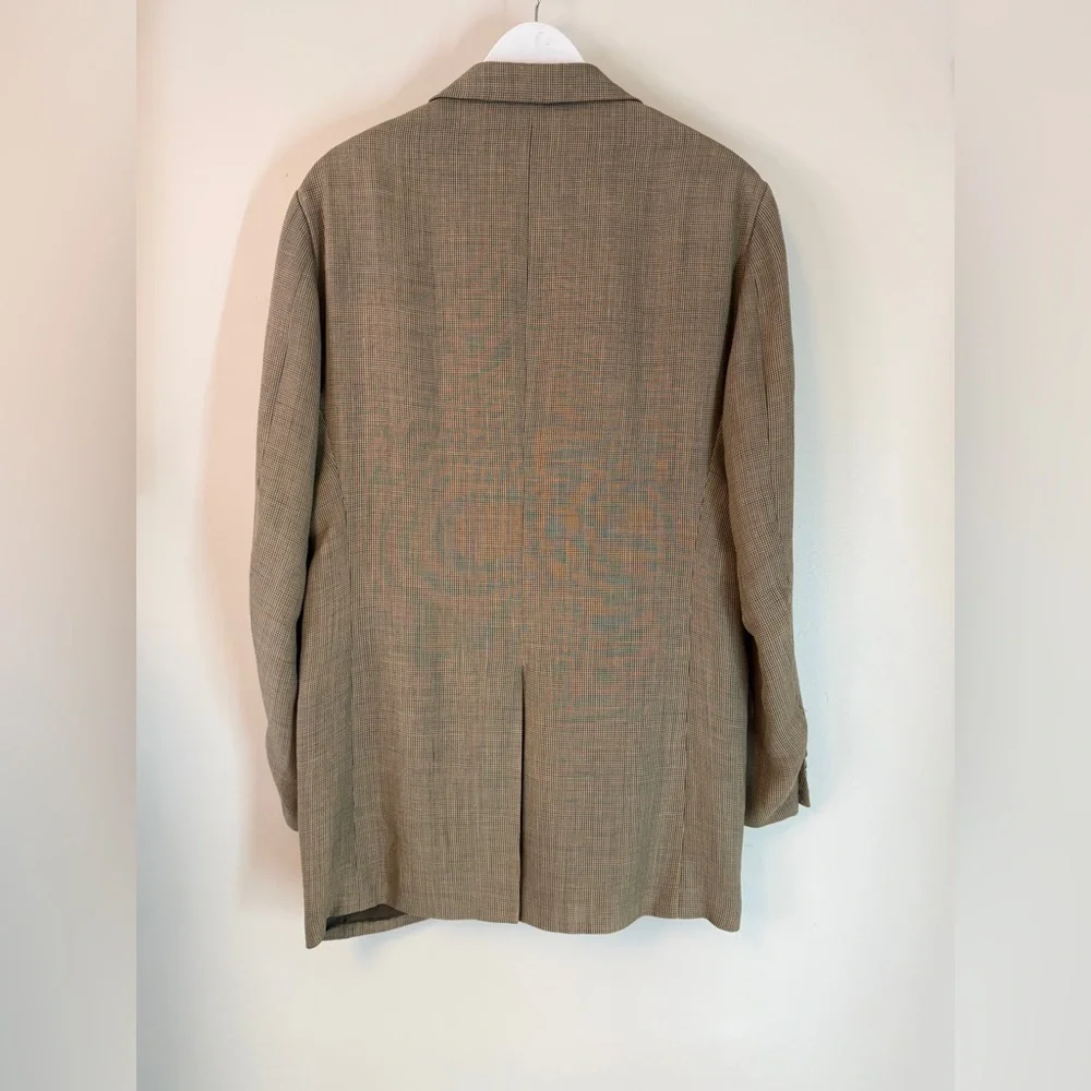 Polo Ralph Lauren Men’s Sport Coat Made in Italy 44 Long Tan Beige EUC